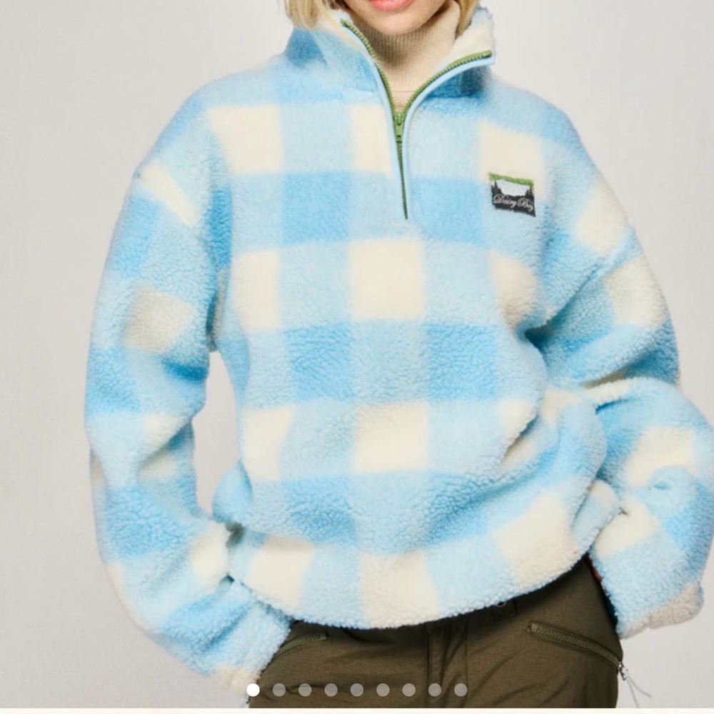Dairy boy BLUE BUFFALO CHECK mountain fleece